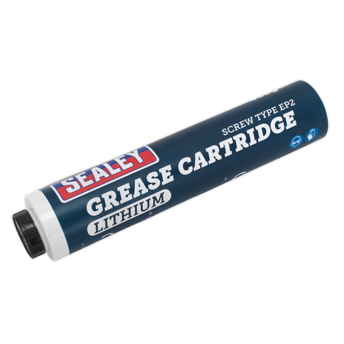 Sealey Screw Type EP2 Lithium Grease Cartridge 400g SCS107