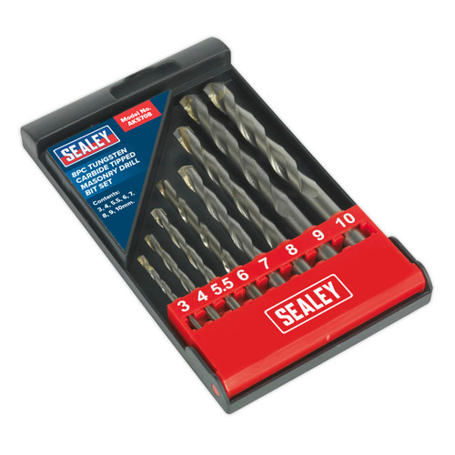 Tungsten Carbide Tipped Masonry Drill Bit Set 8pc | Tungsten carbide tipped for prolonged life and heavy-duty use. | toolforce.ie