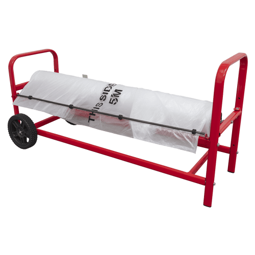 Sealey Masking Paper Dispenser 900mm MK77 | Durable lightweight design with wheels for easy maneuverability. | toolforce.ie