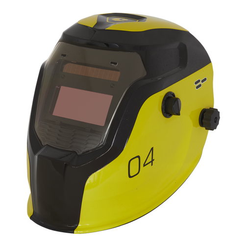 Sealey Welding Helmet Auto Darkening Shade 9-13 - YELLOW PWH4 | Welding helmet with infinitely adjustable shade control between 9-13. | toolforce.ie