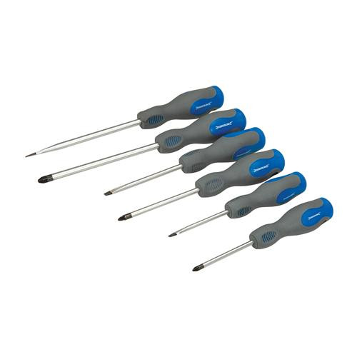 Silverline Soft-Grip Screwdriver Set 18pce 633940 | Set includes 8 x standard length screwdrivers | toolforce.ie