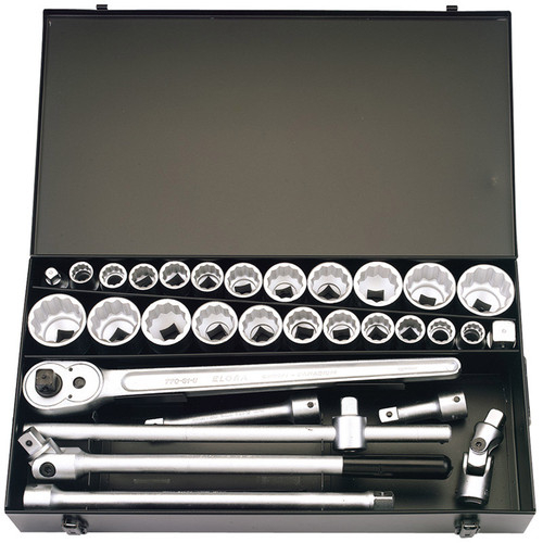 Draper Metric and Imperial Socket Set, 3/4" Sq. Dr. (31 Piece) (770-S22 MAU)