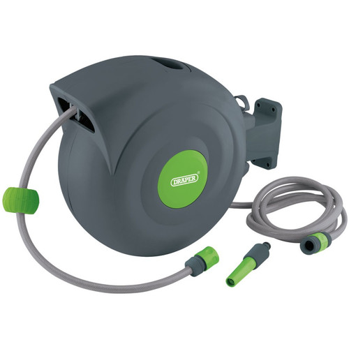 Draper Retractable Garden Hose Reel, 20m (RGH20)