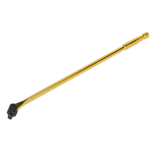 Breaker Bar 600mm 1/2"Sq Drive Gold | Hardened and tempered Chrome Vanadium steel bar with a coloured high chrome finish. | toolforce.ie