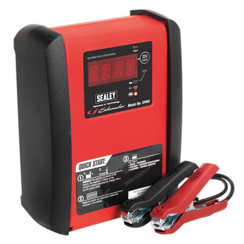 Schumacher® Intelligent Speed Charge Battery Charger 6A 12V | Fully automatic microprocessor controlled battery charger and maintainer, featuring patented Speed Charge technology. | toolforce.ie