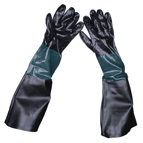 Sealey Shot Blasting Gauntlets 585mm Cuffed Pair SSP41 |  Protection for hands, wrists and forearms. | toolforce.ie