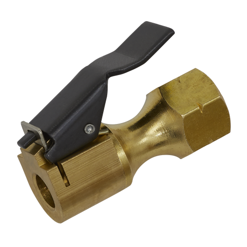 Sealey Clip-On Connector for Tyre Inflators 1/4"BSP Fitting SA37/C | Compatible with many brands of tyre inflator fitted with a 1/4"BSP male connector on the end of the hose. | toolforce.ie