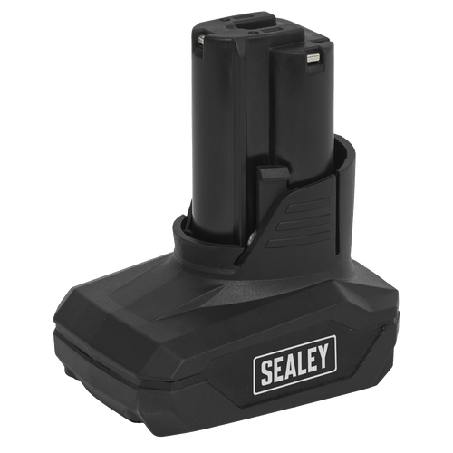 Sealey Power Tool Battery 12V 4Ah Lithium-ion for SV12 Series CP1200BP4 | Lithium-ion batteries give an all-round better performance than standard Ni-Cd/Ni-MH cells. | toolforce.ie