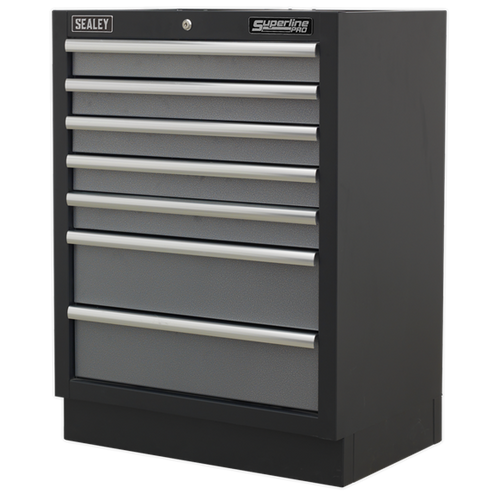 Sealey Modular 7 Drawer Cabinet 680mm APMS62, Use as part of a complete garage storage system or as an individual storage unit.