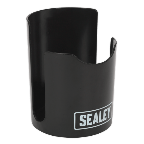 Sealey Magnetic Cup/Can Holder - Black APCHB | Magnetic durable plastic cup or aerosol can holder, designed to be attached to any flat ferrous metal surface such as toolboxes and trolleys. | toolforce.ie