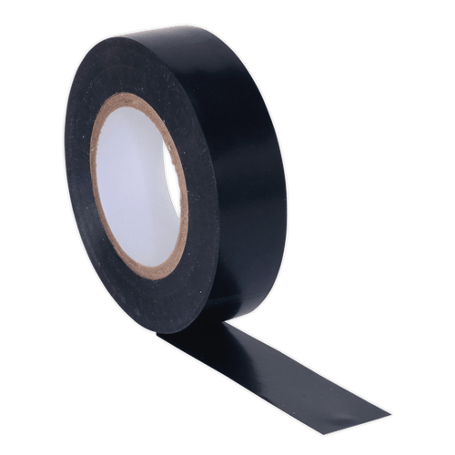 Sealey PVC Insulating Tape 19mm x 20m Black Pack of 10 ITBLK10 | Insulating tape, flame retardant to BS EN 60454-2. | toolforce.ie