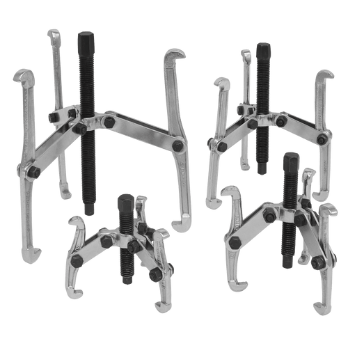 Sealey Triple Leg Gear Reversible Puller Set 4pc VS95 | Drop-forged, carbon steel reversible legs and body. | Toolforce.ie