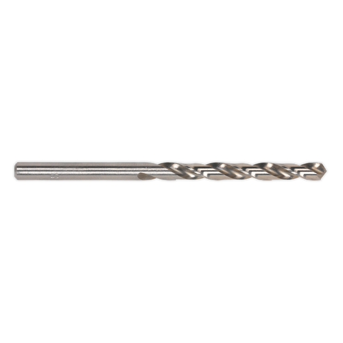 Sealey HSS Fully Ground Drill Bit Ø5mm Pack of 10 DB050FG | 135° Split point is self-centring which helps to reduce thrust, friction and heat and aids an easier penetration. | toolforce.ie