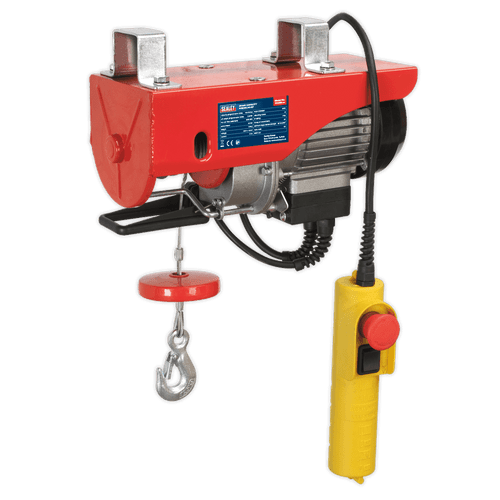 Sealey Power Hoist 230V/1ph 250kg Capacity PH250 | Approved to EU and UK Lifting Gear Regulations. | This hoist is intended for use where a suitable support facility exists. | toolforce.ie