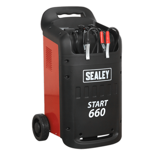 Sealey Starter/Charger 660/100A 12/24V 230V START660 | Heavy-duty starter/charger for professional garages, workshops or bodyshops. | toolforce.ie