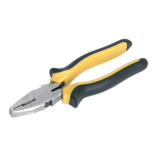 Sealey Combination Pliers Comfort Grip 180mm S0814 | Induction heat treated and hardened steel components. | toolforce