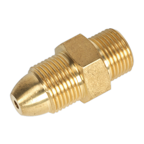 Sealey Bull Nose Adaptor 120/432102 | Convert the small-bore hosing (normally Ø4mm OD) found on portable MIGs for use with industrial size gas regulators and cylinders. | toolforce.ie