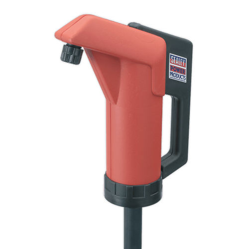 Sealey Self-Priming Heavy-Duty Lever Action Pump TP66 | Self-priming lever pump fitted with anti-drip nozzle, 2"BSP connector and dip tube to suit 100 or 205L drums. | toolforce.ie