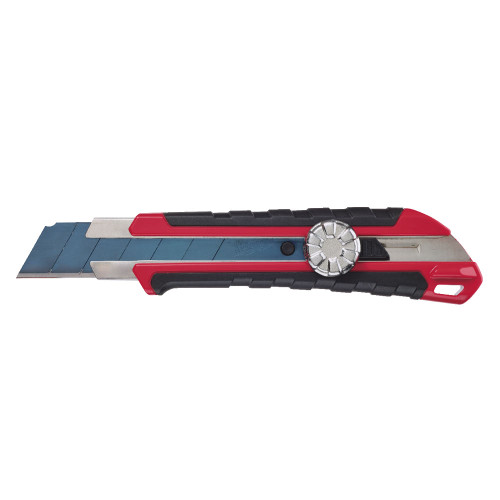 MILWAUKEE 25MM SNAP OFF KNIFE , Metal lock* for maximum durability and longer lifetime.