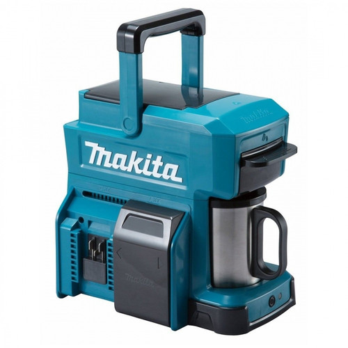 Makita 18v Cordless Coffee Maker Body (Red) MAKDCM501Z | Perfect for anyone who loves freshly brewed coffee - it will deliver the aroma of freshly brewed coffee to the job site, campsite or wherever you are. | toolforce.ie