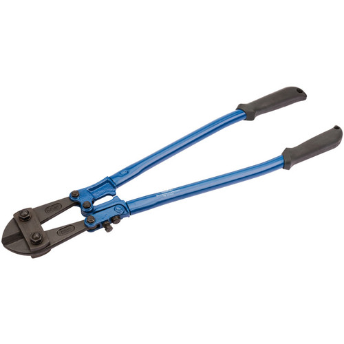 Draper Bolt Cutters 600mm 54267

Suitable for cutting high tensile material up to 40HRC. Jaws hardened and tempered to HRC58 - 62 to give long life and good cutting capability. Centre cut jaw pattern. Plastic grips