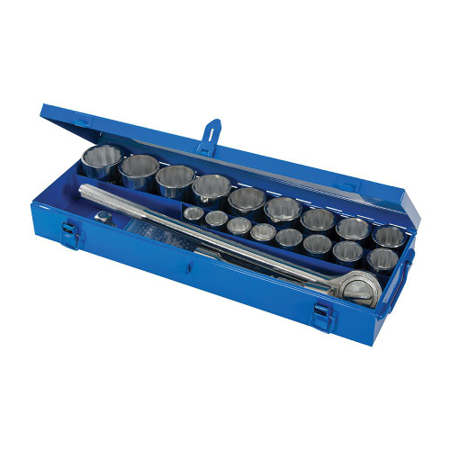 Silverline Socket Set 3/4" Drive Metric 21pce 633663, 3/4" Drive 21pce Socket set | Toolforce