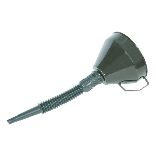 Silverline Plastic Funnel With Spout 160mm , Plastic funnel with brassed gauze filter | Toolforce.ie