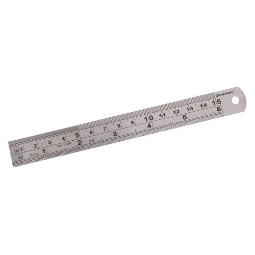 Silverline Steel Ruler 150mm MT65, Metric to imperial conversion table, W.W UNF scale & tap drill size table | Toolforce.ie