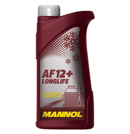 Mannol AF12+ Concentrate Antifreeze Red 1L MN4112-1, Recommended for engines requiring enhanced heat dissipation: highly accelerated engines, turbo engines etc | Toolforce.ie