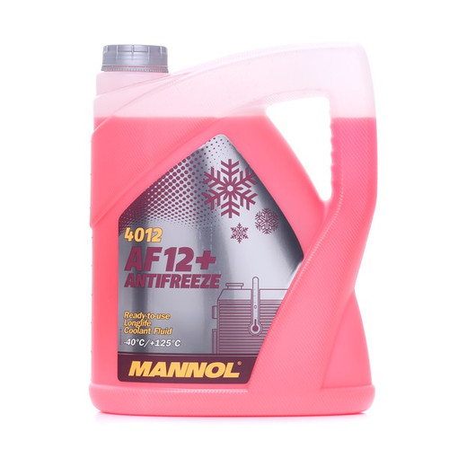 Mannol AF12+ Coolant Pink 5L MN4012-5, Recommended for engines requiring enhanced heat dissipation: highly accelerated engines, turbo engines etc | Toolforce.ie