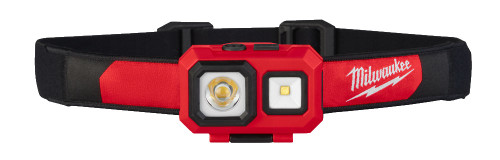 Milwaukee LED Head Torch HL-SF | 450 lumens of TRUEVIEW™ high definition output with 100 m spot beam distance and a wide flood beam | toolforce.ie