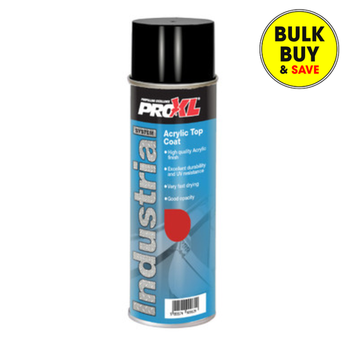 Pro Xl Acrylic Top Coat 500ml Massey Ferguson Super Red INDMASS-SUP.RED,Increased flexibility reducing the possibility of chipping , cracking and peeling | Toolforce.ie