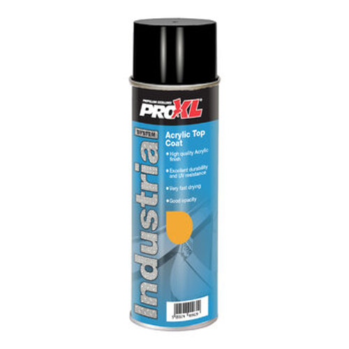 Pro Xl Acrylic Top Coat 500ml RAL 1003 Signal Yellow IND1003G,  Increased flexibility reducing the possibility of chipping , cracking and peeling | Toolforce.ie