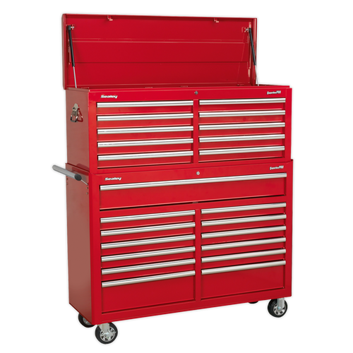 Sealey Tool Chest Combination 23 Drawer with Ball Bearing Slides - Red AP52COMBO1