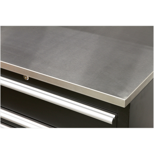 Sealey Stainless Steel Worktop 775mm APMS08, Stainless steel worktop for use with Model No's APMS01, APMS03 and APMS20 Floor Cabinets.