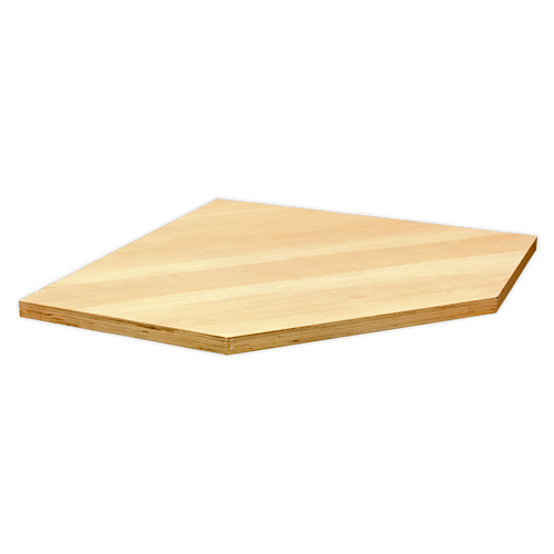 Sealey Hardwood Corner Worktop 930mm APMS18, Hardwood worktop for use with Part Number APMS15 Corner Floor Cabinet.