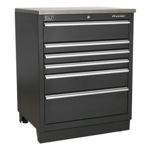 Sealey Modular Floor Cabinet Multifunction 775mm Heavy-Duty APMS20, Tough and durable construction with a graphite powder coat finish.