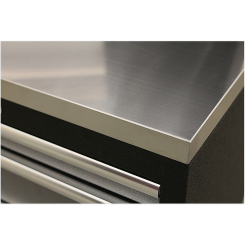 Sealey Stainless Steel Worktop 2040mm APMS50SSC, Stainless steel worktop for use with Model No's APMS51, APMS52, APMS57 and APMS59 Floor Cabinets.
