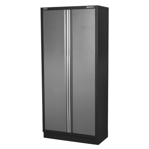 Sealey Modular Floor Cabinet 2 Door Full Height 915mm APMS56, Tough and durable construction with a hammered metal finish.