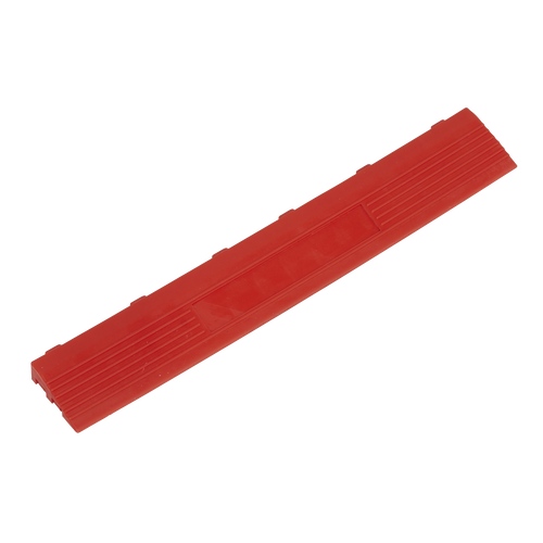 Sealey Polypropylene Floor Tile Edge 400 x 60mm Red Female - Pack of 6 FT3ERF