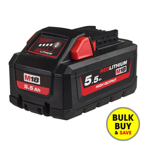 MILWAUKEE M18 5.5 Ah HIGH OUTPUT BATTERY PACK bulk buy