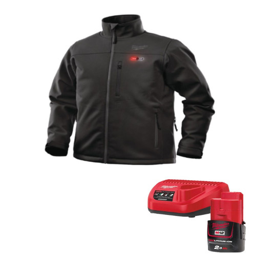 MILWAUKEE M12 PREMIUM HEATED JACKET BLACK 2XL M12HJBXXL-201B