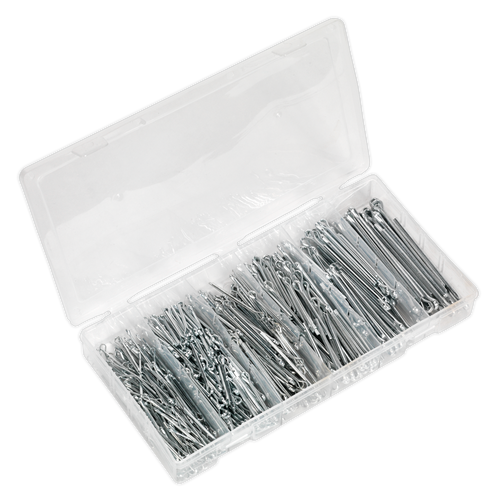 Sealey Split Pin Assortment 555pc Small Sizes Imperial & Metric AB001SP