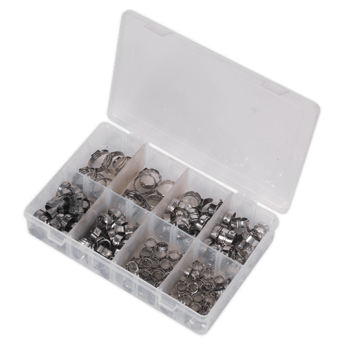 Sealey O-Clip Single Ear Assortment 160pc Stainless Steel AB043SE