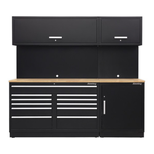 Sealey Modular Tool Box Storage System APMSCOMBO4W | Adjustable feet to ensure cabinets sit 'true' even on floors that are not level. | toolforce.ie
