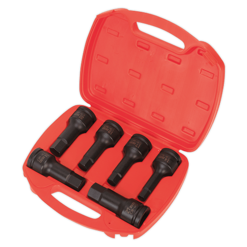 Impact Hex Socket Bit Set 6pc 3/4"Sq Drive | Durable Chrome Molybdenum steel gives optimum balance between hardness and flexibility. | toolforce.ie