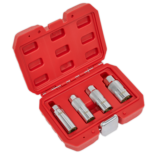 Sealey Magnetic Spark Plug Socket Set 4pc 3/8"Sq Drive AK65561