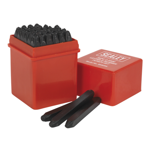 Sealey Letter & Number Punch Set 36pc 2.5mm AK8296