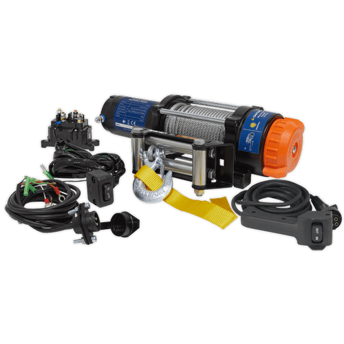ATV/Quad Recovery Winch 2040kg (4500lb) Line Pull 12V | Suitable for ATV and quadbike mounting, these high-speed winches offer a combination of performance with durability. | toolforce.ie