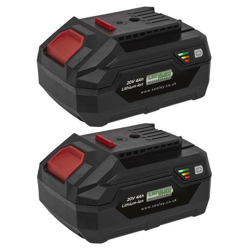 Sealey Power Tool Battery Pack 20V 4Ah Kit for SV20 Series BK04